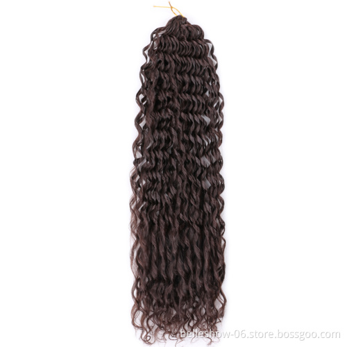 Water wave  Synthetic Hair Extension 24inch Ocean deep water Body Ombre Braiding bundle Hair Crochet Braids Hair